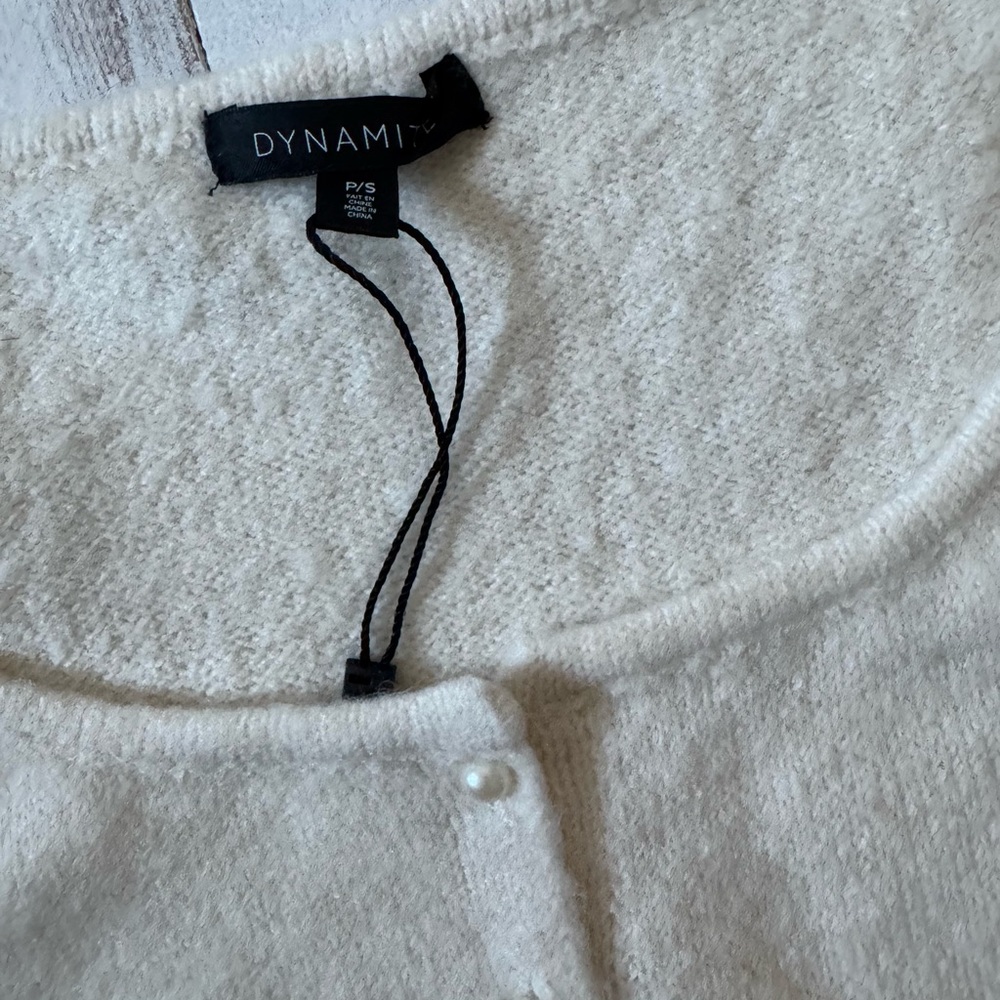 Dynamite Ivory Knit Sweater